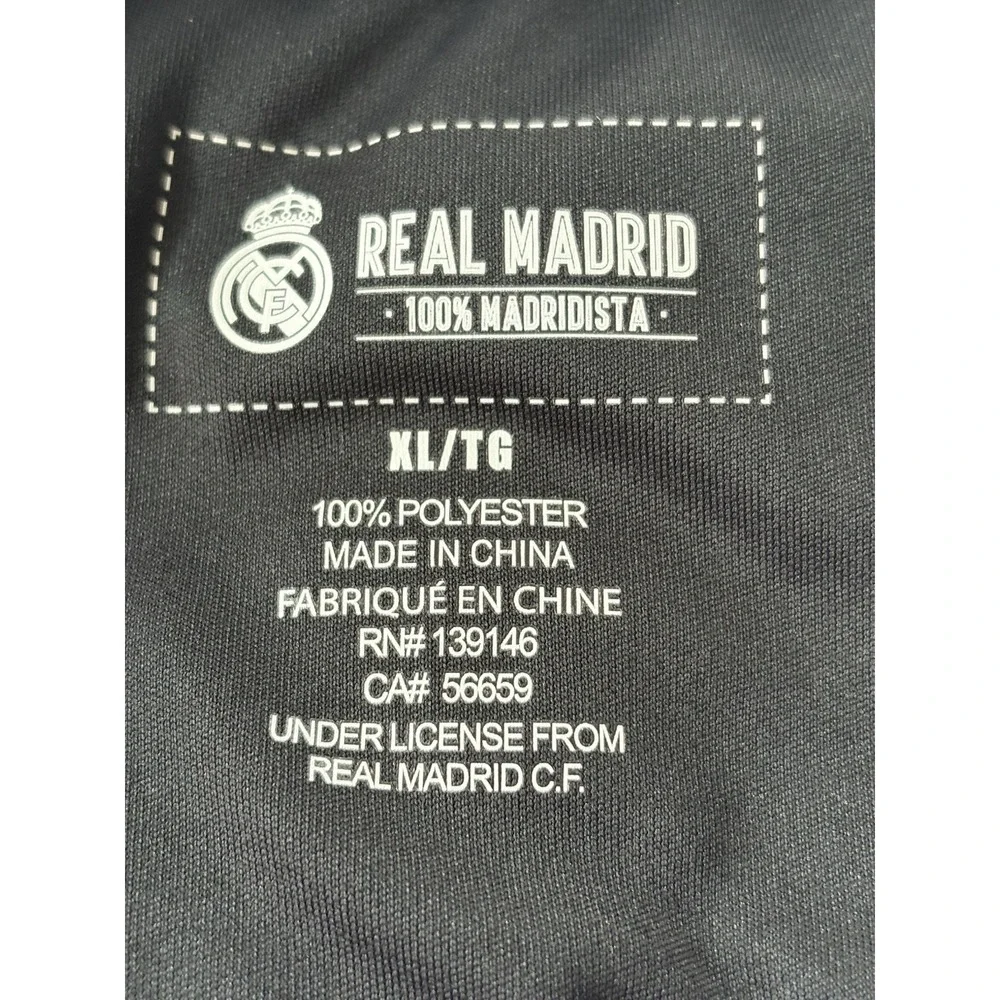 Real Madrid soccer football jersey size XL shirt polyester logo‎